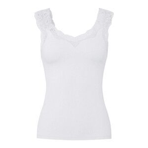 Pieces Womens/Ladies Fitted Tank Top / Bright White